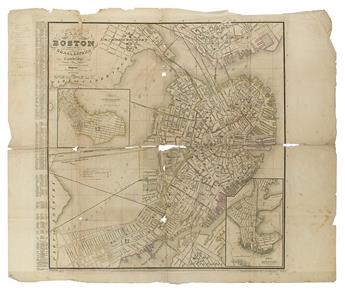 (BOSTON.) Smith, George G[irdler]. Plan of Boston Comprising a Part of Charlestown and Cambridge.